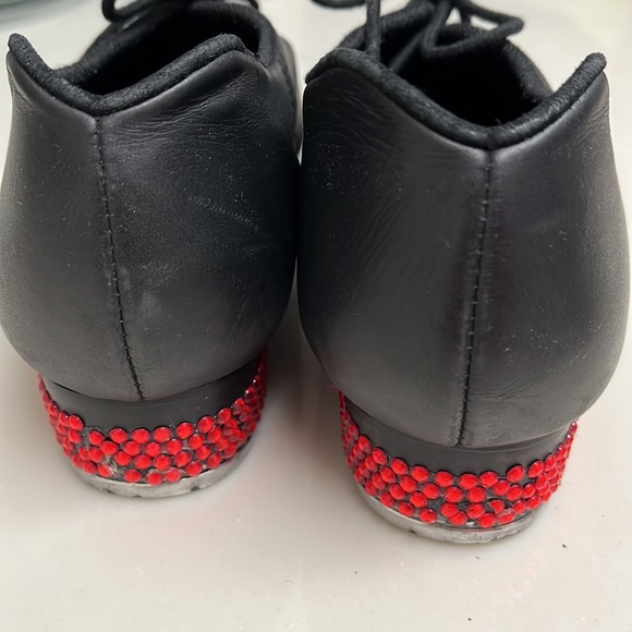 Custom blinged heel Capezio tap shoes 7.5 - Picture 2 of 4